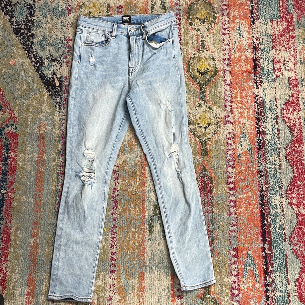 BDG Twig High-Rise Skinny Jean Dark Wash 29 skinny - Picture 2 of 6